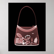 POSTER - X-RAY PURSE BLACK RED