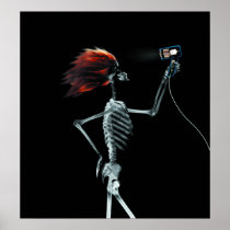 POSTER - X-RAY SKELETON HAIR STYLING ORIGINAL