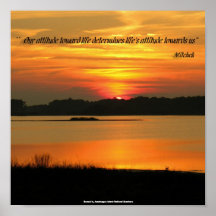 Posters: Our attitude toward life determines life'