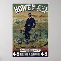 Posters/Prints: Howe Bicycles Tricycles