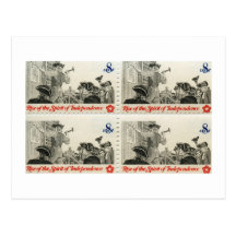 Posting a Broadside Commemorative Postcards