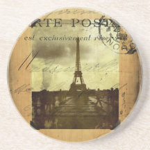 Postmarked Paris Coaster