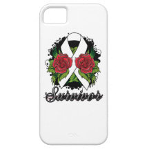 Postpartum Depression Survivor Rose Grunge Tattoo iPhone 5 Cases