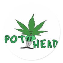 Pot Head Sticker