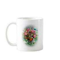 Pot of Begonias Coffee Mugs