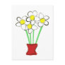 Pot of Daisies post card