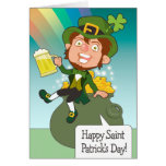 Pot of Gold & Beer Leprechaun cards
