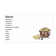 Pot of Gold Business Card Template