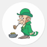 Pot Of Gold Round Sticker