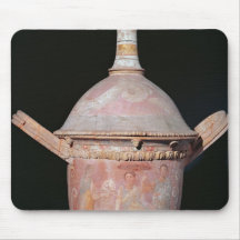 Pot with a scene of women bathing mouse pad