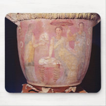 Pot with a scene of women bathing mousepads