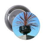 Pot With Red Plant Button
