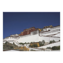 Potal Palace in Lhasa, Tibet. Photo Art