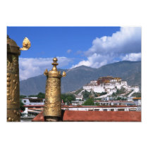 Potala Palace in Lhasa, Tibet taken from