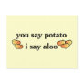 Potato Aloo Postcard