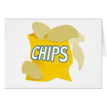 potato chips greeting card