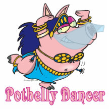 potbelly pig belly dancer funny piggy acrylic cut outs