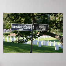 Poteau indicateur, cimetière d'Arlington Posters