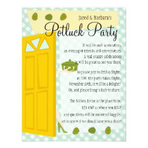Potluck Party Announcements