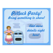 Potluck Party Announcements