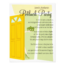 Potluck Party Custom Announcements