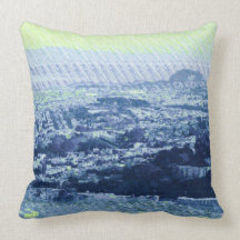 Potrero from Twin Peaks ( San Francisco ) Pillow