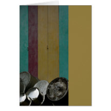 Pots and Pans mustard Card