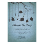 Pots & Cups & Keys Unbirthday Birthday Tea Party Custom Announcement