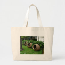 Pots d'argile sac en toile