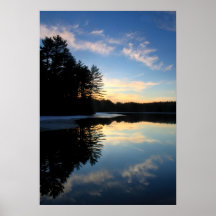Pottapaug Pond Quabbin Reservoir Sunset Posters