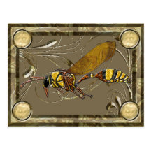 Potter Wasp Collector Card Postcards