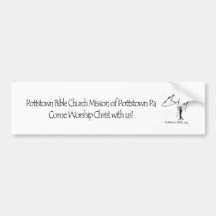 Pottstown Bible Church Bumper Sticker