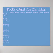 Potty Training Chart Print