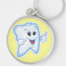 Pouces pour l'hygiène dentaire ! porte-clef