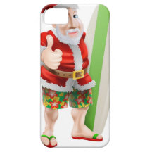 Pouces surfant le père noël coque iPhone 5 Case-Mate
