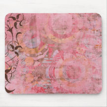 Poudre rose tapis de souris