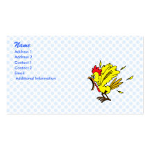 Poulet pas cher cartes de visite personnelles