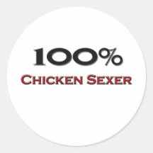 Poulet Sexer de 100 pour cent Autocollants