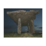 Poulnabrone Dolmen at night Post Card