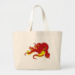 Poulpe rouge sacs fourre-tout