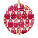 poupée russe rose ornaments
