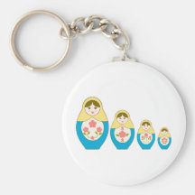 Poupées russes d'emboîtement de Matryoshka Porte-clé