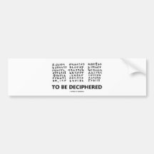 Pour être déchiffré (cryptogramme runique de Jules Adhésifs Pour Voiture