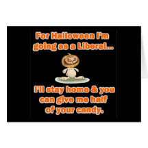Pour Halloween je vais en tant que libéral… Carte De Vœux