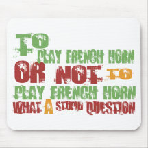 Pour jouer le cor de harmonie tapis de souris
