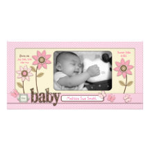 Pour le carte photo de bébé cartes avec photo