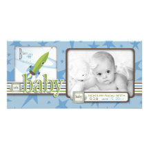 Pour le carte photo de bébé modèle pour photocarte