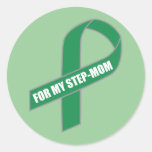 Pour ma belle-mère (ruban vert) adhésifs ronds