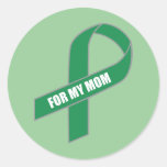 Pour ma maman (ruban vert) autocollants