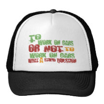 Pour travailler aux voitures casquettes